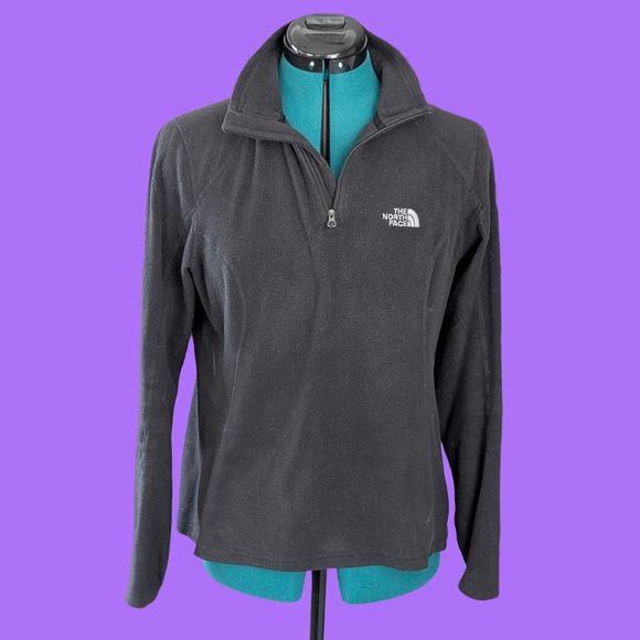 The North Face Polartec 1/4 Zip Black Fleece Pullover - Picture 5 of 10